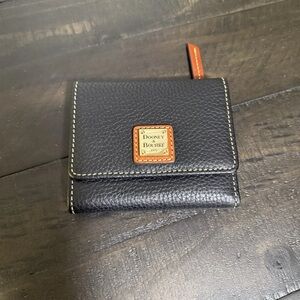 Dooney & Bourke Pebble Grain Small Flap Credit Card Wallet